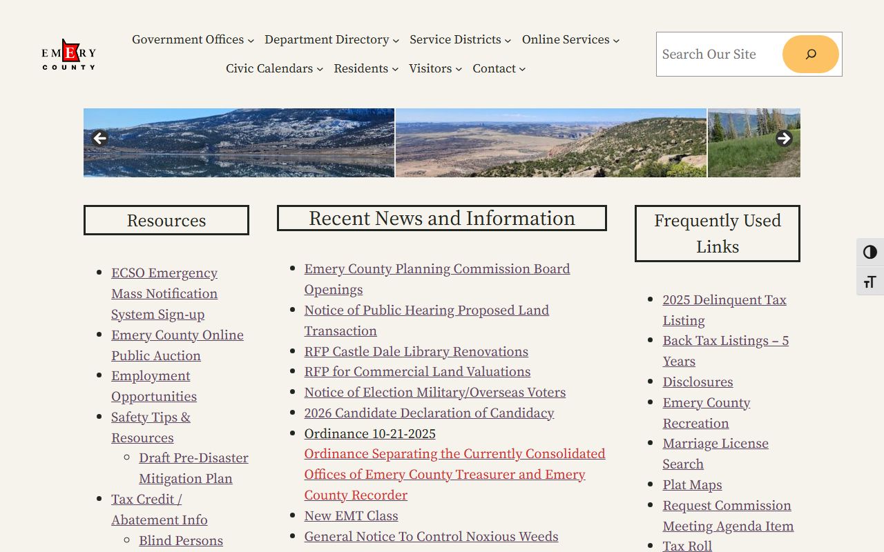 Emery County divorce decree records official county website